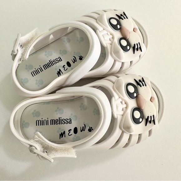 Mini Melissa White Cat Sandals - Picture 8 of 8
